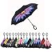 AWEOODS Double Layer Inverted Umbrella Cars Reversible Folding Travel Umbrella (Coloured Glaze)
