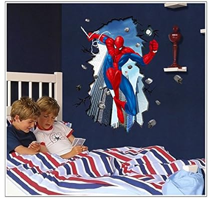Spiderman Wandtattoo Wandsticker Wandaufkleber PVC Wandbilder für
