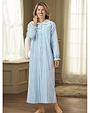 National Women's Striped Flannel Nightgown