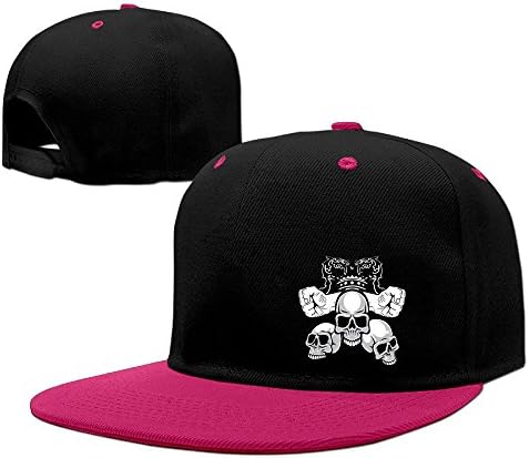 Blacksin Monarch Skull Bones With Two Fists Hip-Hop Baseball Caps Hit Color Adjustable Snapback Hats