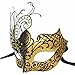Glod Butterfly Women and Roman Men Mask Masquerade Couples Mask for Venetian
