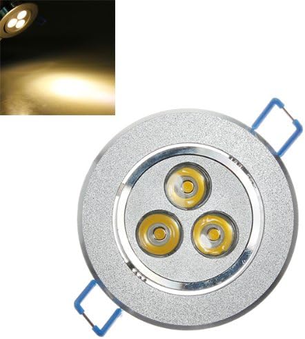 3W 300LM 3500K Warm White LED Recessed Ceiling Light Bulb 85-265V.