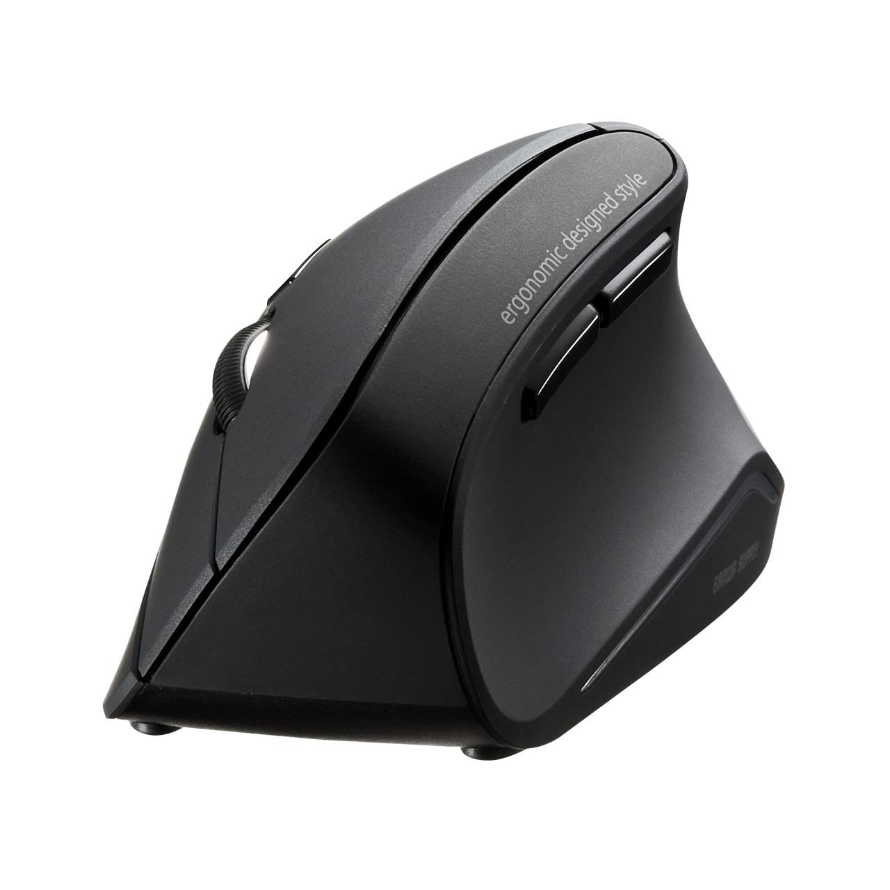 Photo 1 of SANWA Bluetooth Ergonomic Mouse, Silent Click Wireless Ergo Vertical Mice, 3 Programmable Buttons, Reduce Wrist Pain, 800/1200/1600 DPI, Compatible with Mac, Laptop, Windows, Tablet, Phone