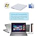 DLPIN External CD Drive, Protable External CD-RW Drive DVD-R Combo Burner Writer Player for Laptop Notebook PC Desktop Computer- White