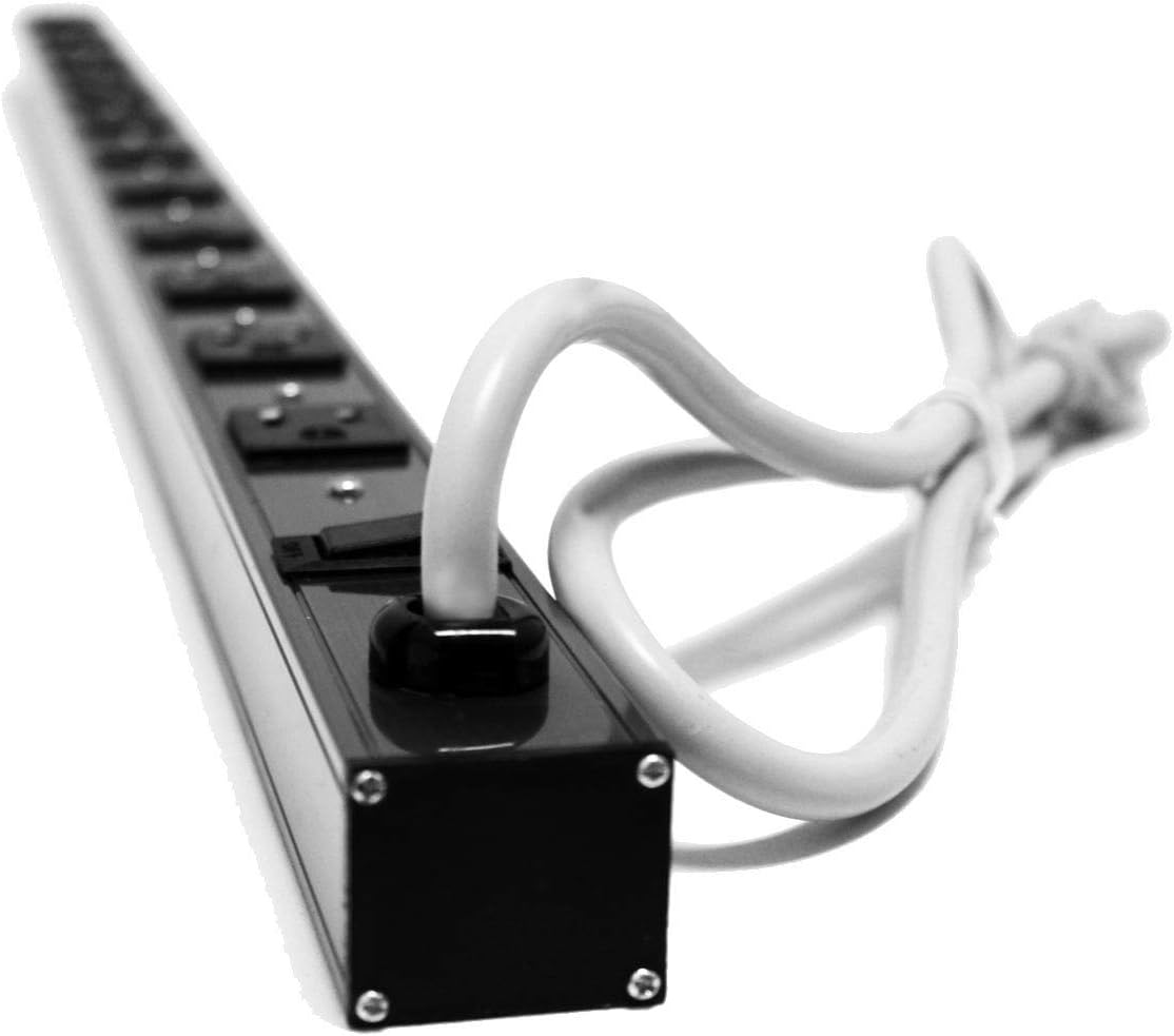 12 Outlet Surge Protector, Power Bar, Power Strip with 3ft Cord 125V/15A, Certified UL cULus