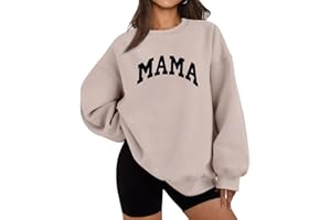INFITTY Sweatshirt for Women Long Sleeve Crewneck Pullover Hoodies Mama Graphic Tee 2025 Fall Trendy Sweaters Casual Tops