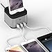 MAKETECH Aluminum Compatible Apple Watch/Fitbit Blaze/Smartphone [3-in-1 Stand] Charging Stand with Cable Management, 4-Port 6A/30W Desktop USB Charging Station for Phones and Tablets(Space Gray)