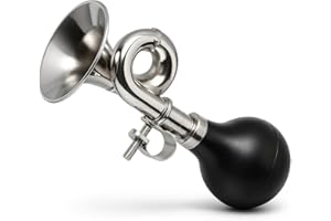 EZYoutdoor Aluminum Alloy Bike Horn, Loud Bicycle Horns for Kids and Adults,Retro and Easy-to-Install Bicycle Accessories