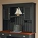 Bush Furniture, 2 shelves, Fairview Hutch for Computer Desk in Antique Black