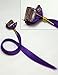 Luwigs Purple 100% Human Virgin Hair Clip In Hair Extensions 14inches Straight Highlights Colored Hair Streak Hairpieces No Short Hair 5pcs/set (14 inches, Purple)