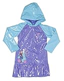 Froze Big Girls' Anna & Elsa Raincoat - Purple