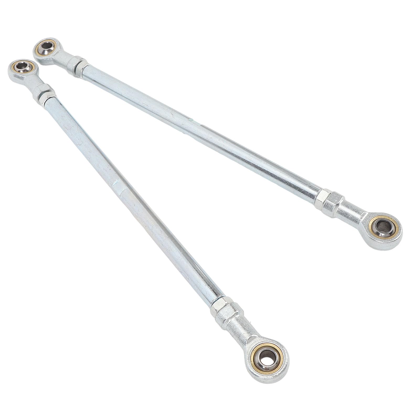 Photo 1 of 1 Pair 295mm 8mm Steering Tie Rod Kit Fit for Go Kart ATV Racing Cart Steel Alloy High Strength Long Lasting Go Kart Steering Tie Rod Tie Rod End Connector Joint Kit