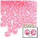 The Crafts Outlet 1,000pc Faceted Plastic Transparent Beads Round 6mm Clear Beads