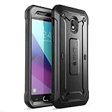 Galaxy J7 2018 Case, SUPCASE Unicorn Beetle Pro Series Full-Body Rugged Holster Case with Built-in Screen Protector for Galaxy J7 (J737) 2018 Release,Not fit (J7 Pro 2017 SM-J730)(Black)