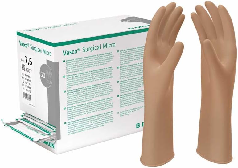 B. Braun Vasco® Surgical Micro Surgical Gloves Latex Gloves 50 Pairs