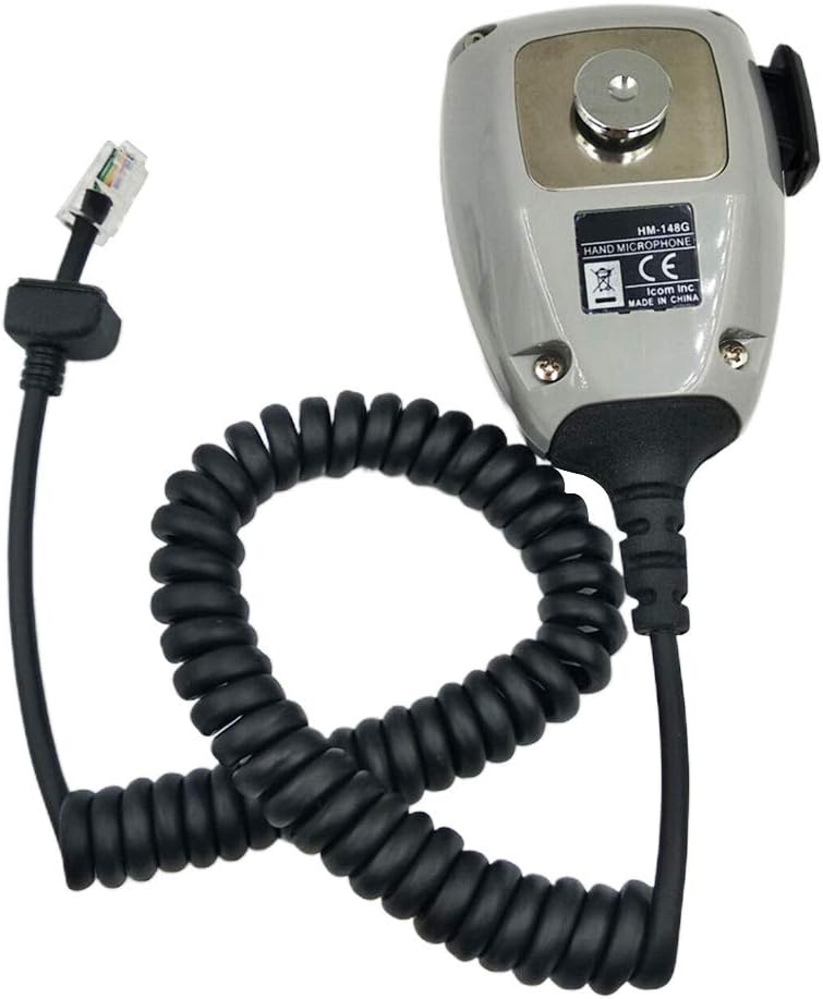Microphone,HM148G Heavy Duty Self Grounding Hand Microphone,Portable Durable Mic Speaker ABS