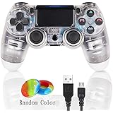 PS4 Controller - DualShock 4 Wireless Controller for Playstation 4 (Transparent White)