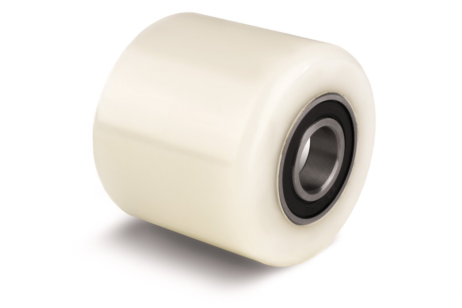 Pallet Truck Roller (Diameter 82mm Width 70mm) Nylon Load Roller/Wheel with Ball Bearings 20mm bore, size 82x70x20mm 700kg