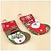 Set of 12 Mini Christmas 3D Stockings Gift & Treat Bags for Christmas Tree Decoration