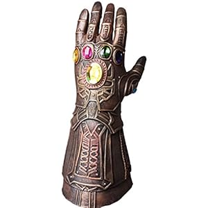 Hongzhi Craft The Avengers Infinity War Cosplay Thanos Mask Infinity Gauntlet Thanos Gloves Latex (one Infinity Guantlet)