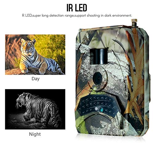 EXCLVEA Wildkamera 1080p Wanderkamera 120 Grad Infrarot LED Jagdkamera IP56 wasserdichte DC 15V Stromversorgung für die… – Bild 6