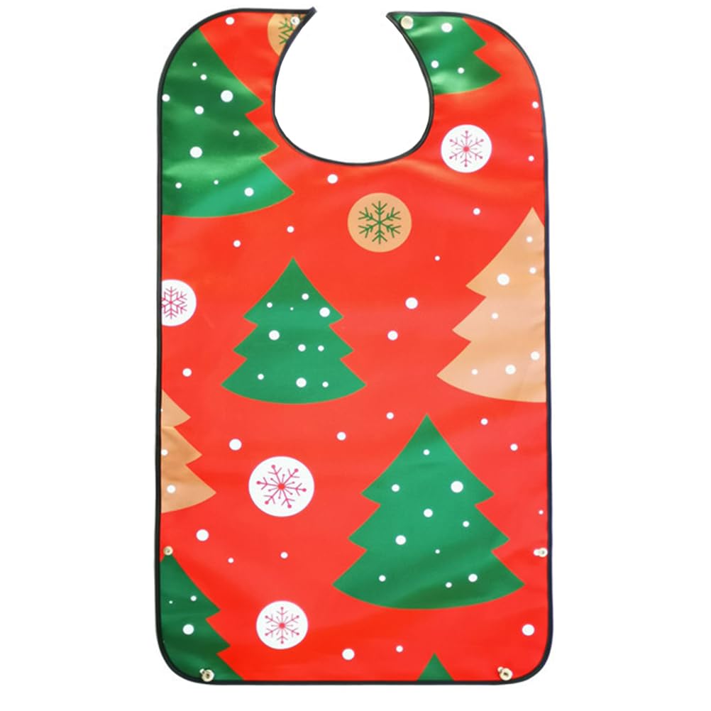 BESPORTBLE Christmas Bib 1Pc Waterproof Adult Bib Waterproof Bib Old Man Eating Bib for Christmas for Christmas Party Supplies