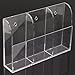 KINGSO Wall Mount 3 Tier Acrylic Remote Control Storage Holder Organizer