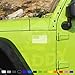 USA FLAG Jeep Stickers for Wrangler Cherokee JK TJ YJ CJ XJ PAIR x2 (White - Gloss)