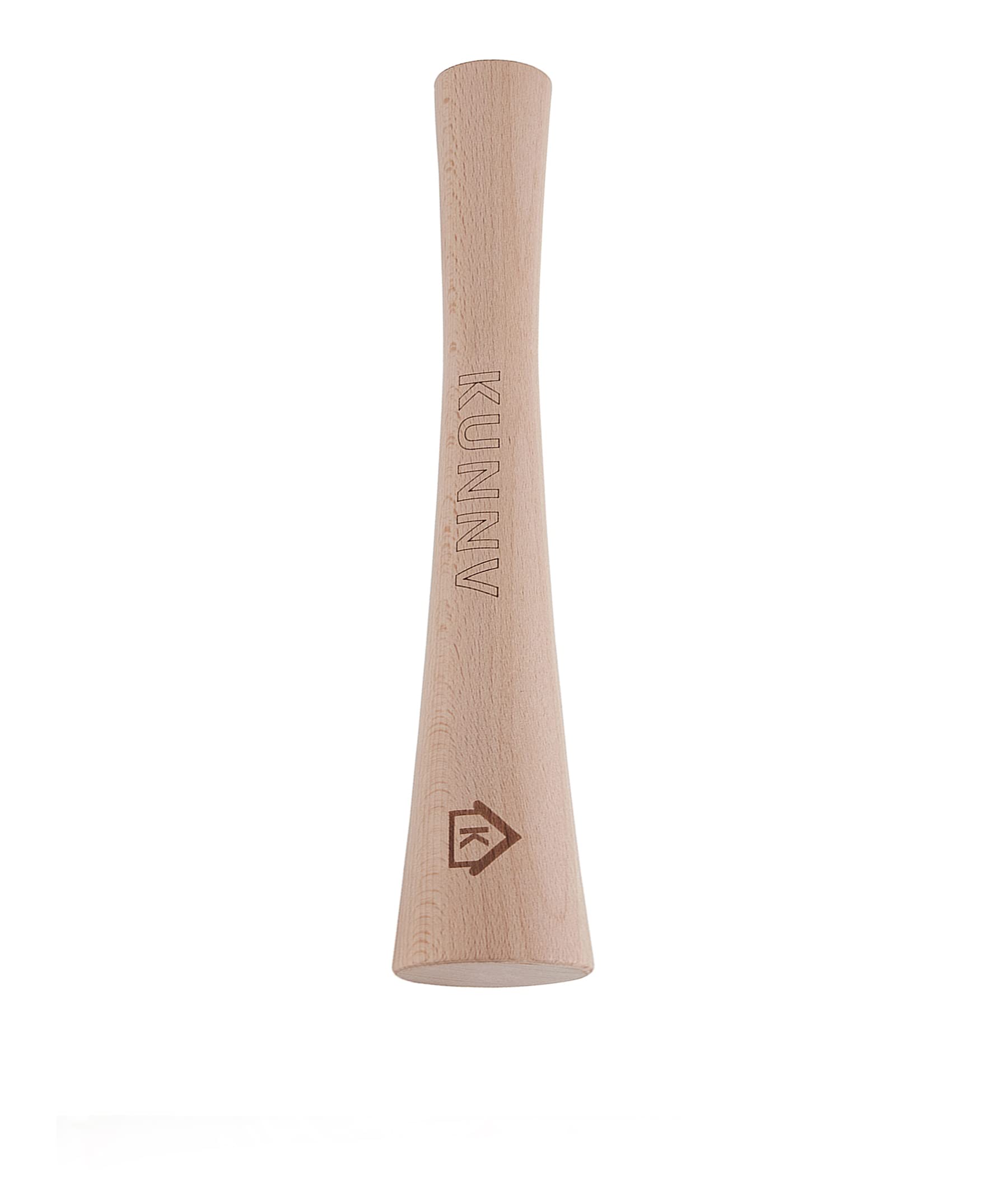 View 1 of 12 inch beech Wood Sauerkraut Pounder Wood Stomper Pusher