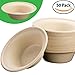 Durable Biodegradable Leak-Proof Disposable Bowls 50 Pk. Sturdy Plant-Based Gluten-Free Compostable Wheatstraw Fiber Container, Eco-Friendly Microwavable and Safe for Hot Cold or Pet Foods.