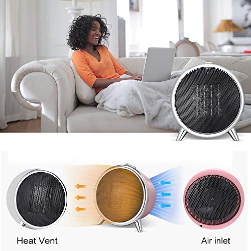 Kismile Space Heater Electric Portable Heater Fan with Adjustable