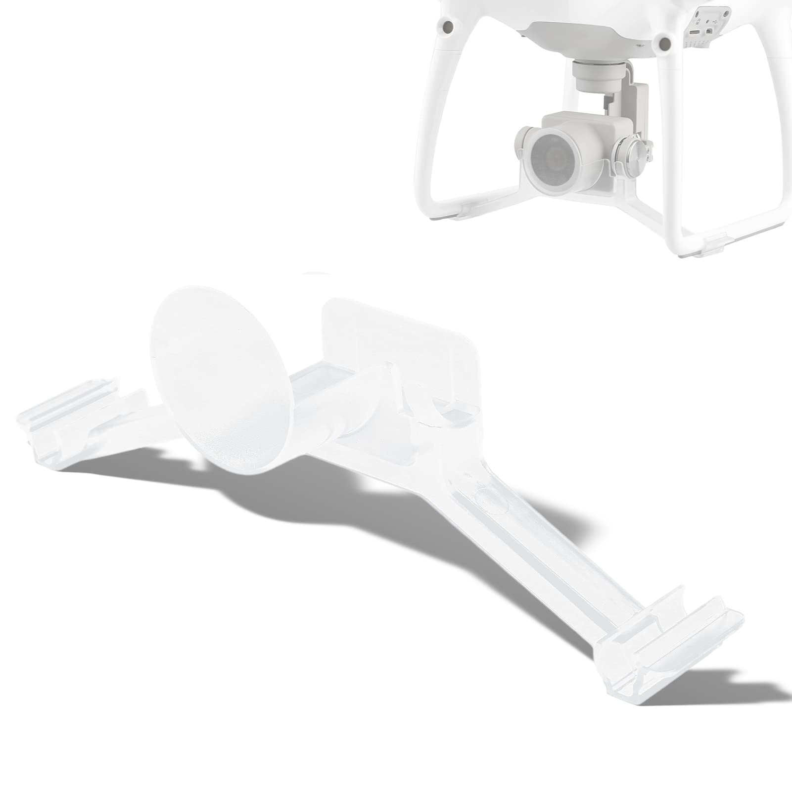 DAUERHAFT Gimbal Lock for Phantom 4 Pro Drone, Transparent Plastic Ballhead Lock Buckle, Secure Gimbal Stabilizer Lock with Lens Camera Cover for DJI Accessories