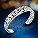 [SICHENDZ] Women Silver Fashion Open C-Shape Bracelets Cuff BangleSilver Bracelet
