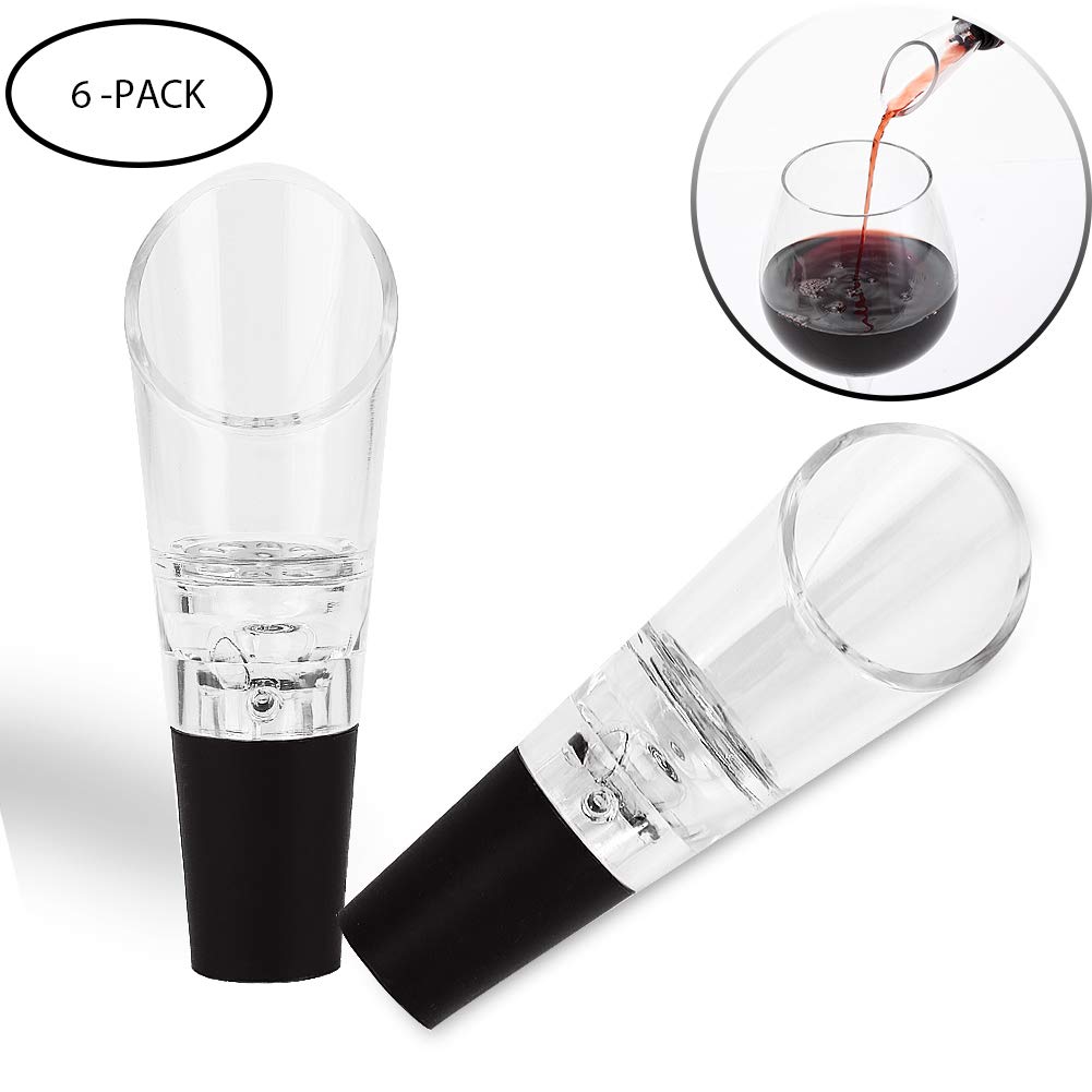  6pcs Premium Aerating Pourer Sarissa Iron Ring