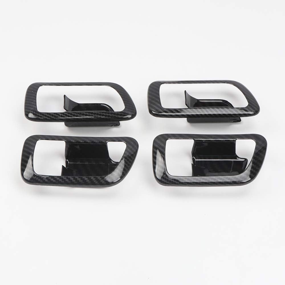 GLFDYC 4 Pcs Car Interior Door Handle Bowl Trim Cover, for Mitsubishi Pajero V80 2007-2019, Inner Side Decoration Panel Styling Trim Protection Sticker Accessories