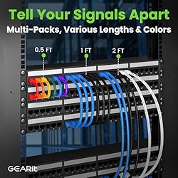 GEARit Cat 6 Ethernet Cable (1-Pack 10 Feet) Cat6