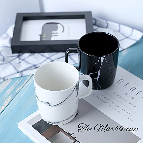 Blue Stones Modern Marble Decorative Pattern Ceramic Mug Home Office Porcelain Coffee Milk Tea Drinking Mug Creative Drinkware - Thumbnail 3