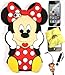 Bukit Cell ® 3D Disney Case Bundle - 5 items: RED 3D Cute Minnie Mouse Silicone Case Cover for IPHONE SE 5S 5 5G + BUKIT CELL TrademarkCloth + Minnie Figure Stylus Touch Pen + Screen Protector + METALLIC Stylus Touch Pen