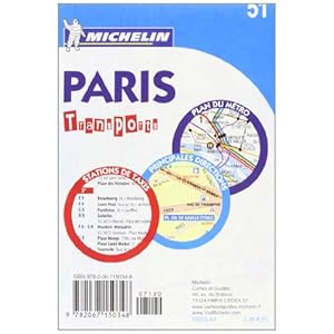 Michelin Map Paris Transports #51 (Maps/City (Michelin))