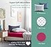 Chital Full Bed Sheets for Girls | 4 Pc Red & Green Hearts Print | 1 Flat & 1 Fitted Sheet, 2 Pillow Cases | Durable Super-Soft, Double-Brushed Microfiber | 15” Deep
