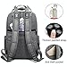 Diaper Bag Backpack Large Baby Nappy Changing Bags with Insulated Pockets and Stroller Straps, Multi-Function Neutral Travel Backpacks for Mom and Dad, Fashion Durable Water-Resistant Grey