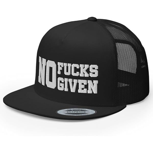 RIVEMUG NX Fuck'Em Let'em Hate Embroidered Flat Bill Trucker Hat