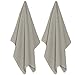 Now Designs 197422aa Ripple Kitchen Towel, Set of 2, London Grey