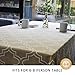 ColorBird Elegant Moroccan Tablecloth Waterproof Spillproof Polyester Fabric Table Cover for Kitchen Dinning Tabletop Decoration (Rectangle/Oblong, 60 x 84 Inch, Khaki)