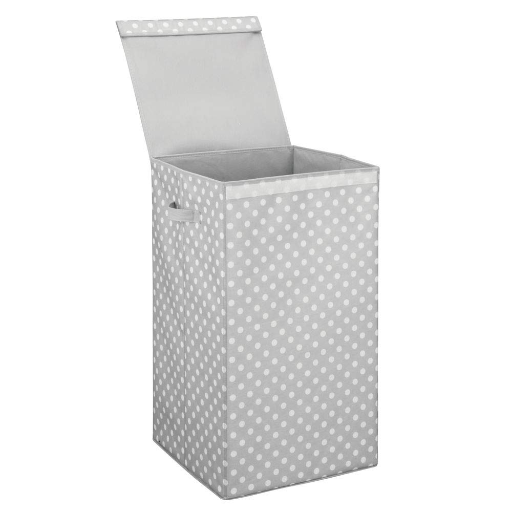 mDesign Cestos para ropa sucia con tapa Cubos de ropa sucia con diseño