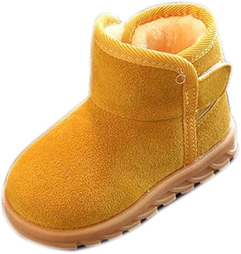 Amazon Candy キャンデイ ベビーシューズ 赤ちゃん靴 男の子 女の子 ファーストシューズ ソフトスノーブーツ ムートンブーツ 子供靴 出産祝い 歩行サポート 春秋1 3歳 4 6歳 25 15cm イェロー Candy ベビーシューズ