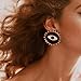 Doubnine Evil Eye Earrings Hoop Black Earrings Stud Vintage Unique Halloween Women Statement Jewelry Accessories
