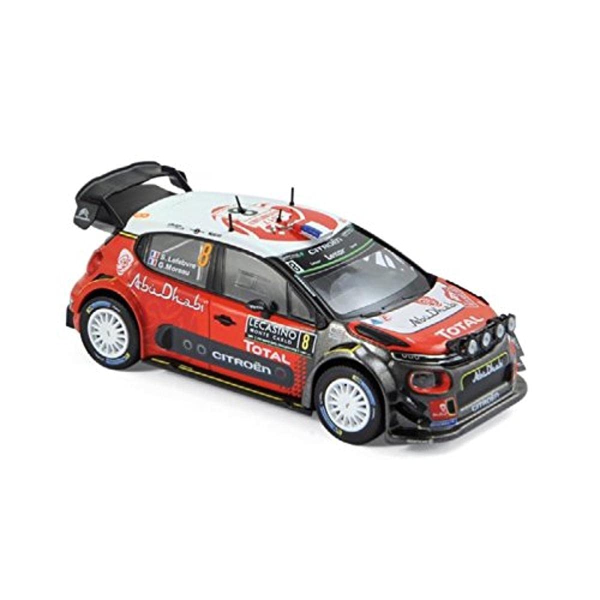 Norev 1:43 2017 Citroen C3 WRC #8 - Lefebvre/G.Moreau - Monte-Carlo 2017 - NV155362