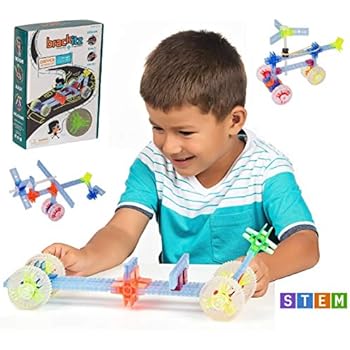 Brackitz Driver STEM Car Building Toy for Kids Ages 4, 5 and 6+ Year Olds | Boys & Girls Creative Fun Learning Toys | Best Educational Construction Engineering Kit for Children | 43 Piece Set