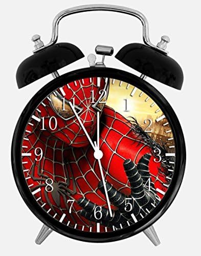 Spiderman Alarm Desk Clock 3.75" Home or Office Decor W154 Nice For Gift